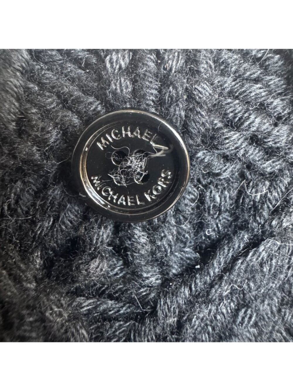 Michael Kors S oversized gray knit poncho sweater batwing slouchy soft Cozy warm - Picture 6 of 6